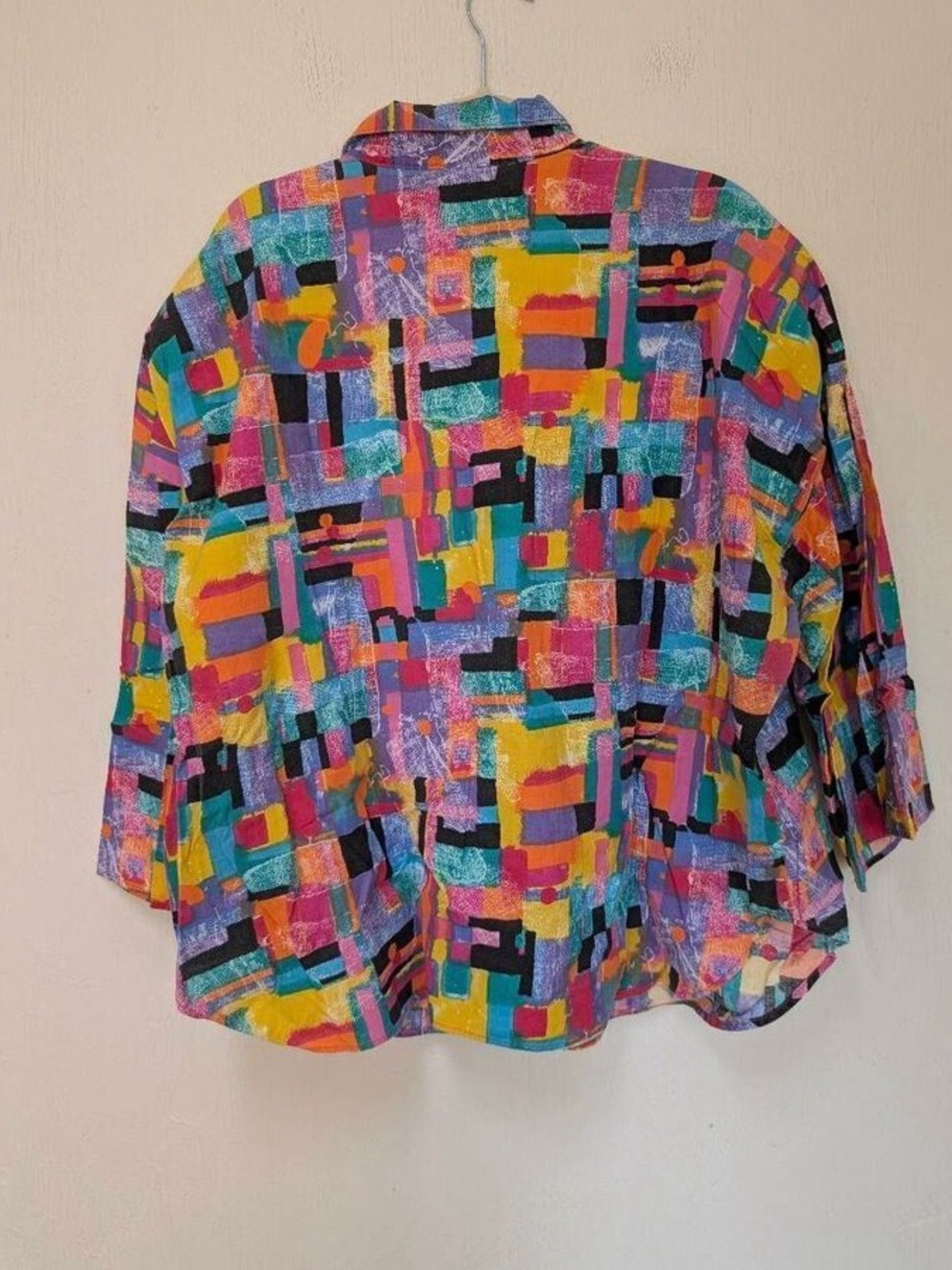 Women’s Multicolor Abstract Button-Front Jacket - Picture 2 of 5